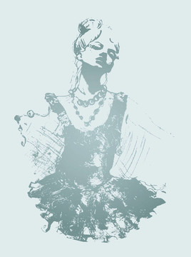 美女插畫