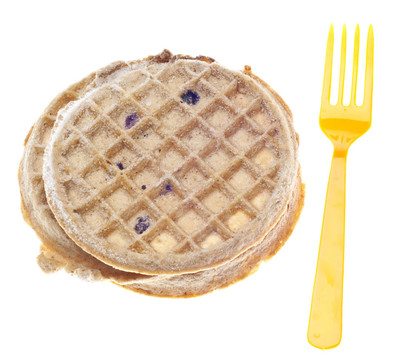 Frozen Blueberry Waffle用叉子