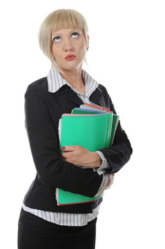 疲憊的女商人