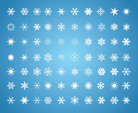 白色的雪花