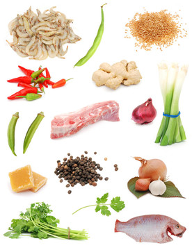 亞洲風(fēng)格的原始食品