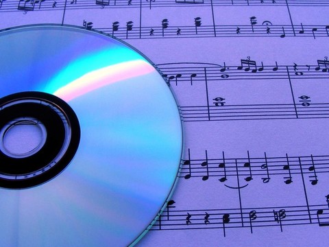 樂譜上的光盤