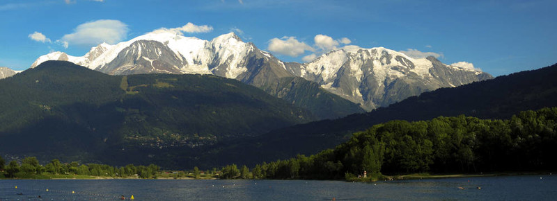 勃朗峰山脈全景