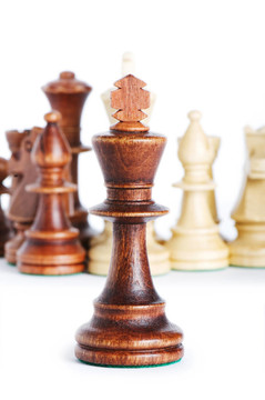 白色背景下的棋盤圖