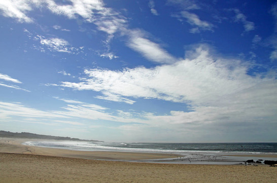 海灘上的Vila Praia de？ncora；葡萄牙