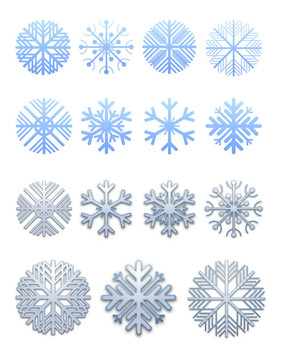 收集雪花
