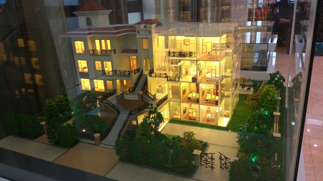 地產(chǎn)建筑模型攝影圖片