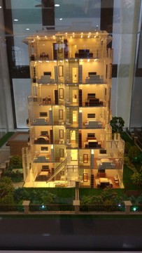 地產(chǎn)建筑模型攝影圖片