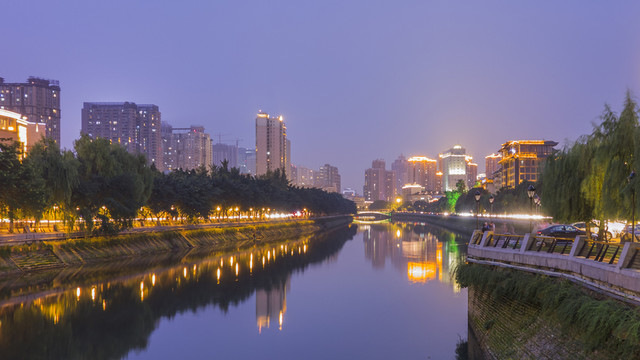 成都風(fēng)光錦江夜景