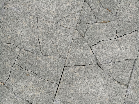 碎裂的地面