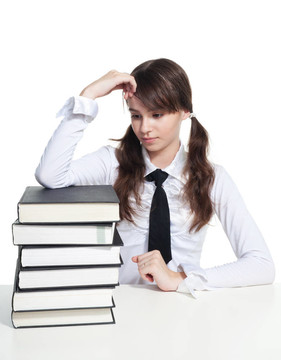 悲傷的女生的書