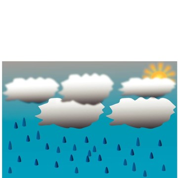 背景與云和雨滴
