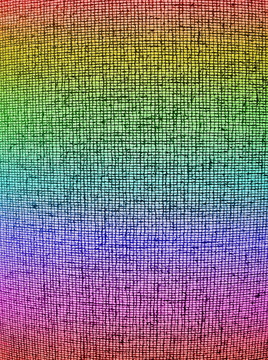 混沌彩虹网格背景纹理