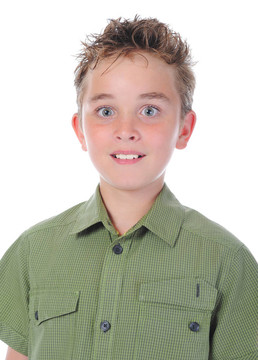 情感男孩的肖像。