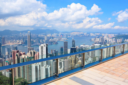 在香港的觀景臺(tái)