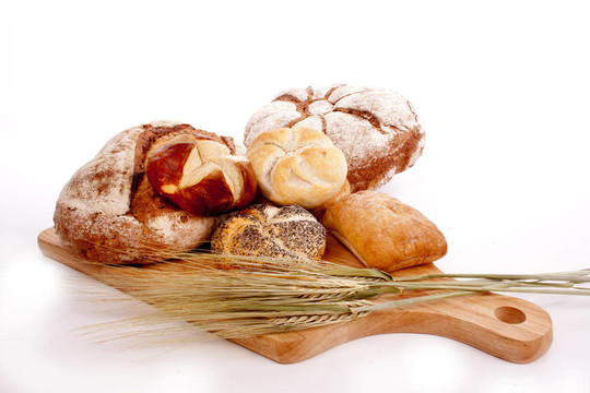 對(duì)糧食的各種breadrolls和面包