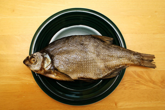 躺在黑碗魚的照片