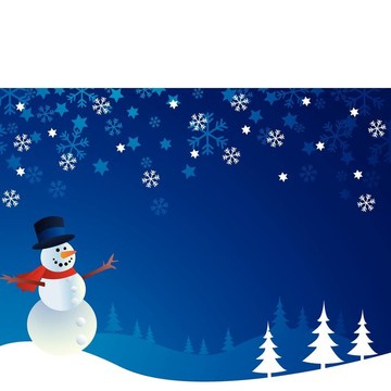 雪人；插畫