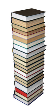 一堆書