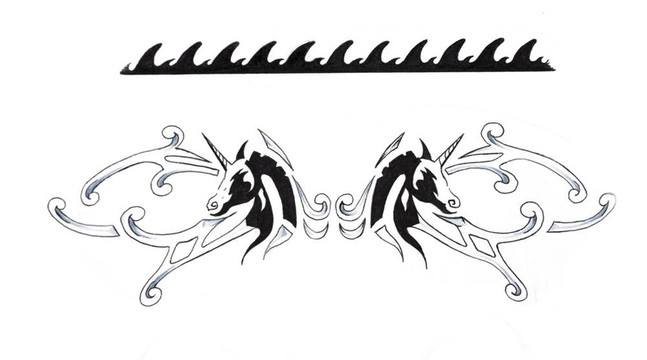 紋身藝術(shù)素描；Tribal Bracelet