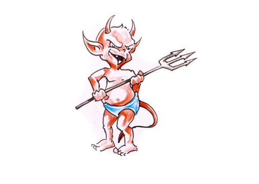 紋身藝術(shù)素描；怪物；魔鬼