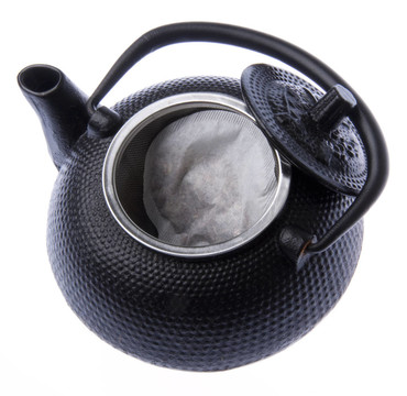 帶茶葉袋的開放式茶壺