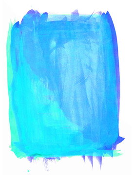 藍(lán)色水彩紋理框架