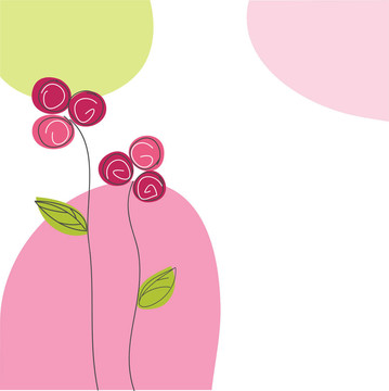 花的賀卡