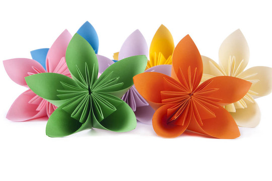 五顏六色的鮮花kusudama