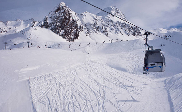 滑雪場hohrgurgl。奧地利