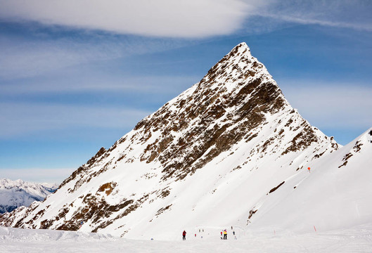 滑雪場hohrgurgl。奧地利