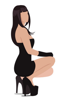 性感女人的插畫