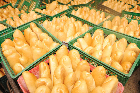 在面包面包店；食品廠