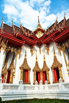 寺廟Wat thewarat在河湄南湄南河