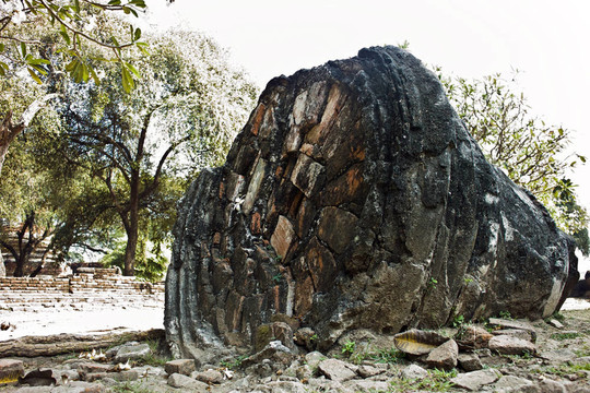 著名的寺Wat Phra Si sanphet