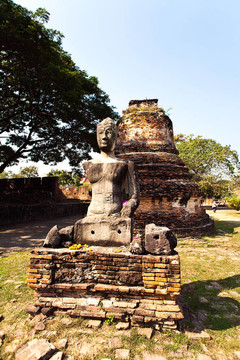 著名的寺Wat Phra Si sanphet