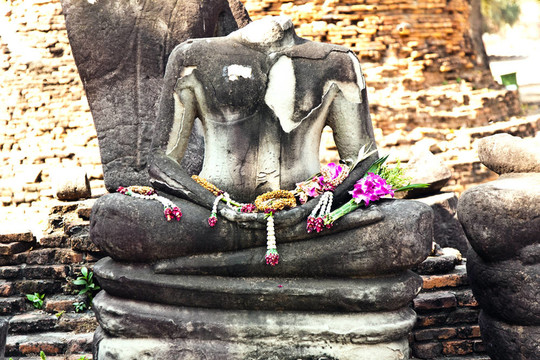 著名的寺Wat Phra Si sanphet