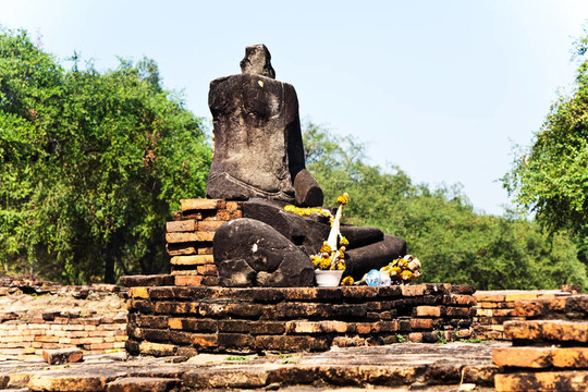 著名的寺Wat Phra Si sanphet