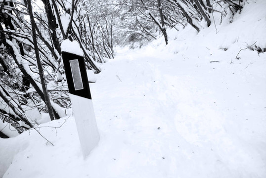 山路的雪