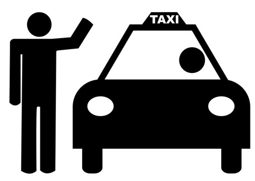 手臂上叫出租車的人