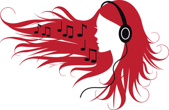 女人聽音樂