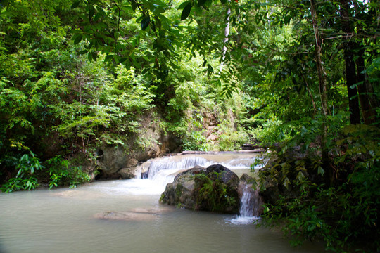Erawan Waterfall；Kanchanaburi；泰國