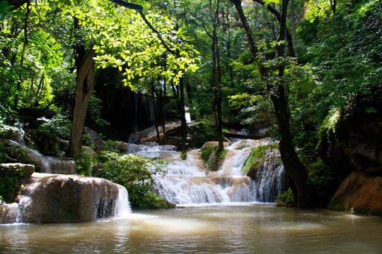 Erawan Waterfall；Kanchanaburi；泰國