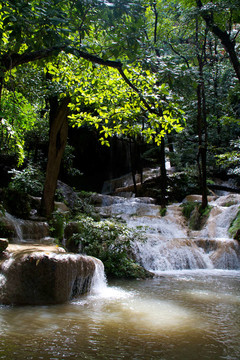 Erawan Waterfall；Kanchanaburi；泰國