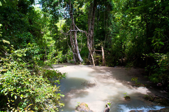 Erawan Waterfall；Kanchanaburi；泰國