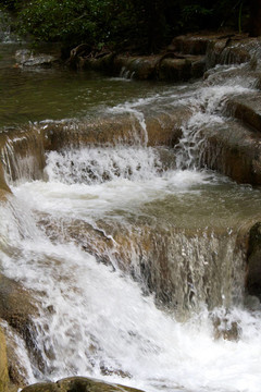 Erawan Waterfall；Kanchanaburi；泰國