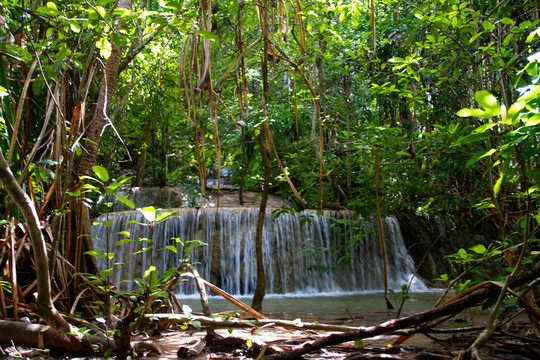 Erawan Waterfall；Kanchanaburi；泰國