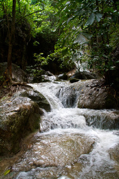 Erawan Waterfall；Kanchanaburi；泰國