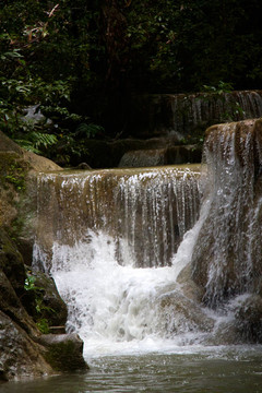 Erawan Waterfall；Kanchanaburi；泰國(guó)