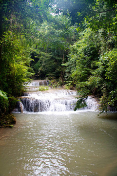 Erawan Waterfall；Kanchanaburi；泰國